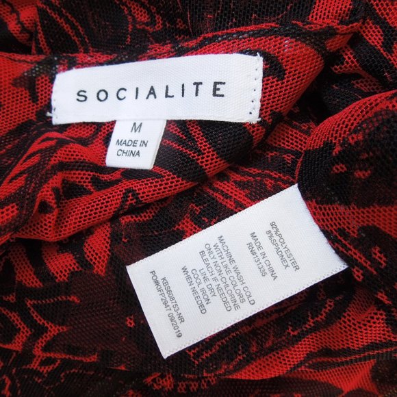 Socialite - Double V Long-Sleeve Bodysuit - NWOT - Picture 7 of 7